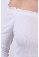 Bluza Dama Pieces Pcbell Short Bright White